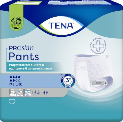 [984359416] PANNOLONE PER INCONTINENZA TENA PANTS PLUS LARGE 14 PEZZI