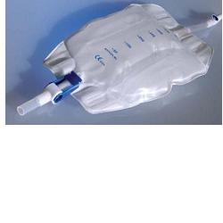 [902020128] SACCA RACCOGLI URINA DA GAMBA PER INCONTINENZA IN PVC 750 ML RIVESTITA TUBO RACCORDO DIRITTO 10 CM+RUBINETTO SCARICO+VALVOLA ANTIREFLUSSO+2 FASCE A BOTTONI 30 PEZZI