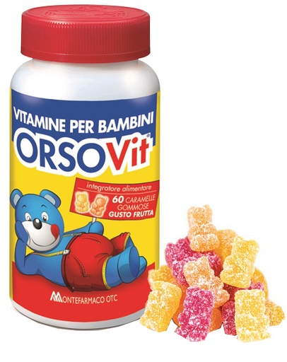 [902535994] ORSOVIT CARAMELLE GOMMOSE VITAMINA BB SENZA GLUTINE 60 PEZZI