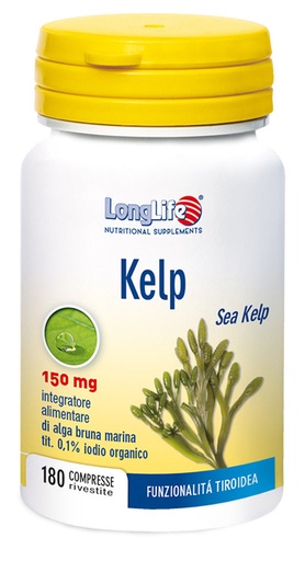 [903069514] LONGLIFE KELP ALGA BRUNA 180 COMPRESSE