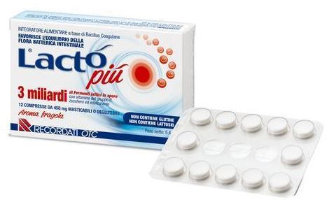 [904057546] LACTO PIU 3 MILIARDI 12 COMPRESSE