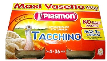 [909917268] PLASMON OMOGENEIZZATO TACCHINO 120 G X 2 PEZZI