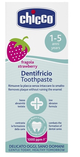 [921454310] CHICCO DENTIFRICIO FRAGOLA 50 ML 12M+ CON FLUORO