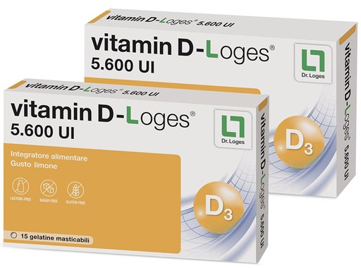 [942304193] VITAMIN D-LOGES 30 GELATINE MASTICABILI GUSTO LIMONE 42 G