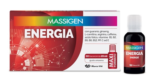 [943295042] MASSIGEN ENERGIA 10 FLACONI DA 25 ML