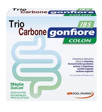 [943316594] TRIOCARBONE GONFIORE IBS 10 BUSTE DUOCAM DA 2 G + 1,5 G