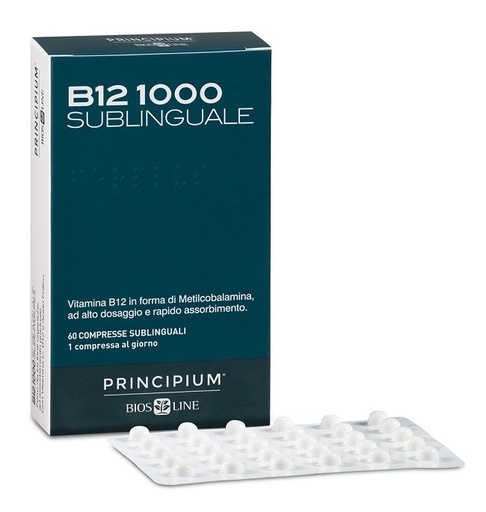 [943372843] PRINCIPIUM B12 1000 60 COMPRESSE SUBLINGUALI