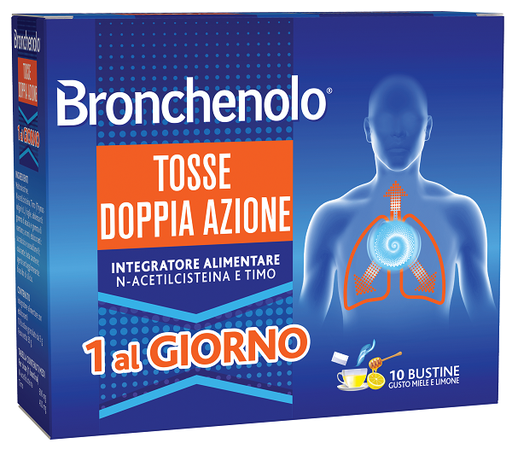 [979373976] BRONCHENOLO TOSSE DOPPIA AZIONE 10 BUSTINE