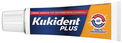 [983513742] KUKIDENT PLUS DOPPIA AZIONE TENUTA INSUPERABILE CREMA ADESIVA DENTIERE 65 G